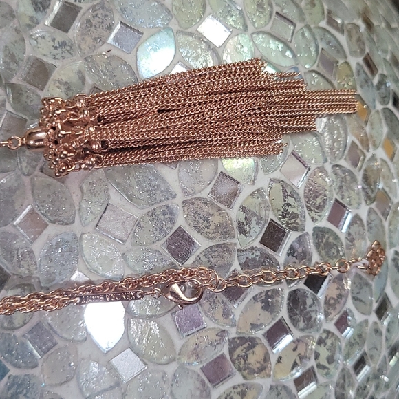 Kendra Scott Maroon Rose Gold Long Necklace Custom - Picture 13 of 13